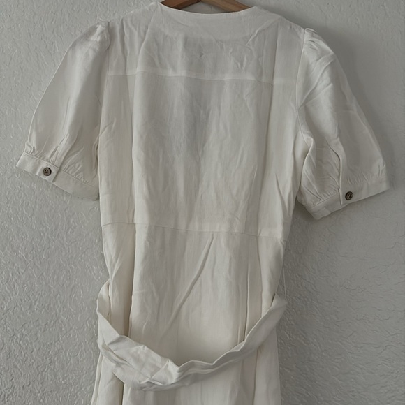 NWT Lulus Blissful Simplicity White Midi Dress - Picture 9 of 13